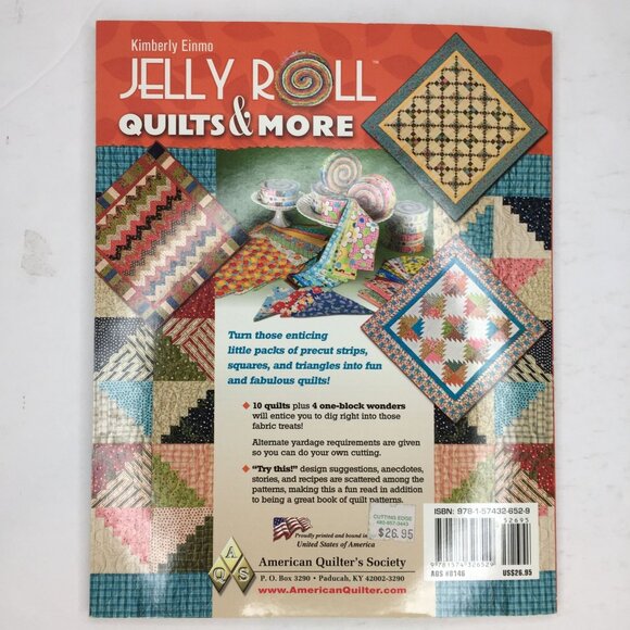 Kimberly Einmo Jelly Roll Quilts & More Quilting Patterns Designs Ideas Book - Picture 12 of 12